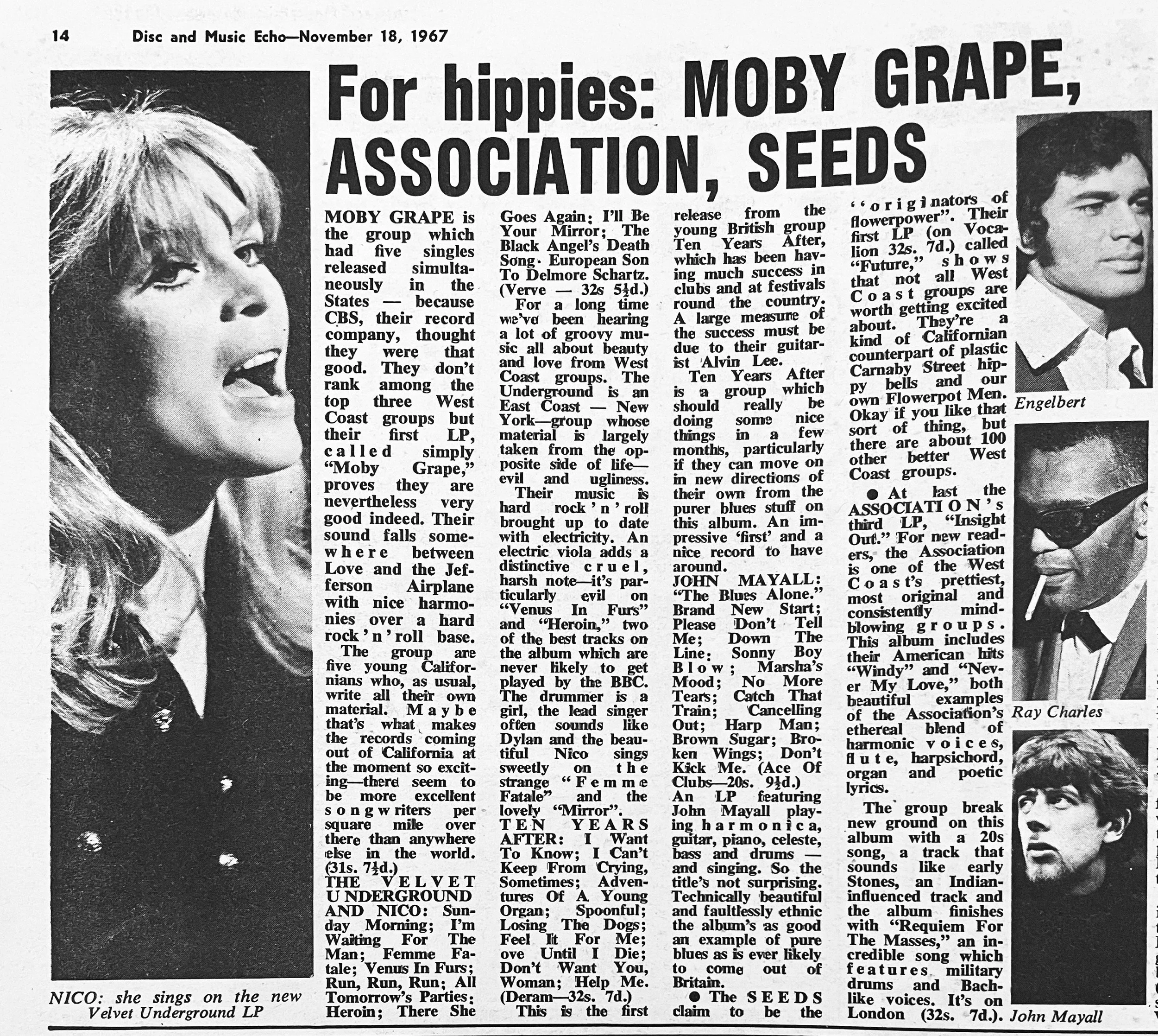 NICO – Continental Singer, Model and Actor in London, 1965 — Peter